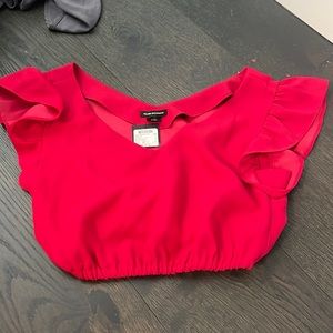 Red crop top from club Monaco. XS. Originally $129.50. Never worn.